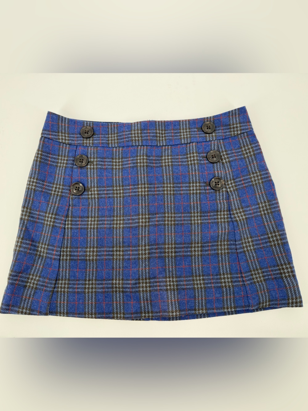 GAP Mini Skirt Wool Plaid Edgy Grunge Preppy 10